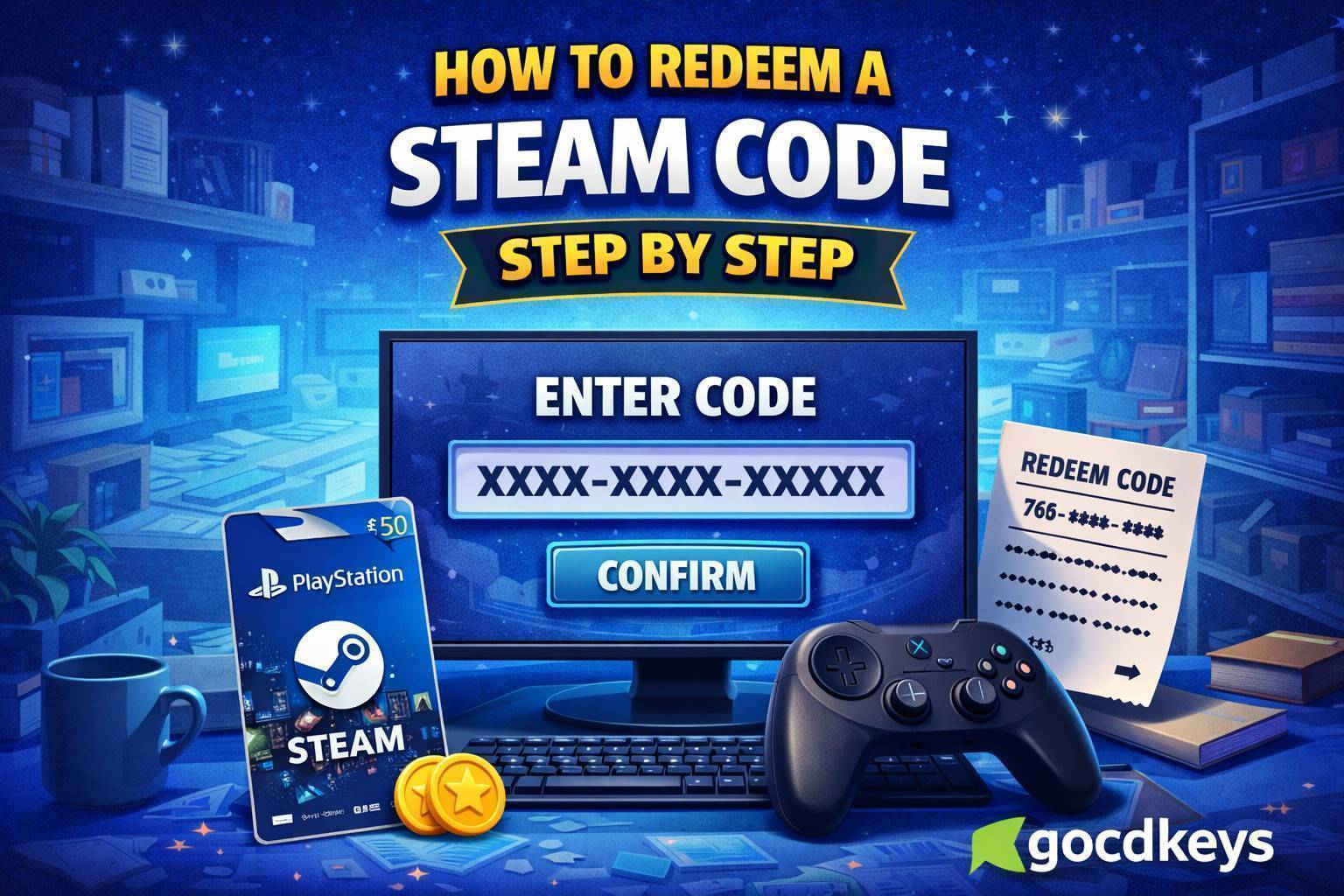 Wie aktiviert man Spiele-Downloads auf STEAM durch einen CD-Key?